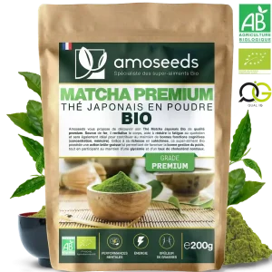 Thé Matcha Premium Japonais en Poudre Bio 200g